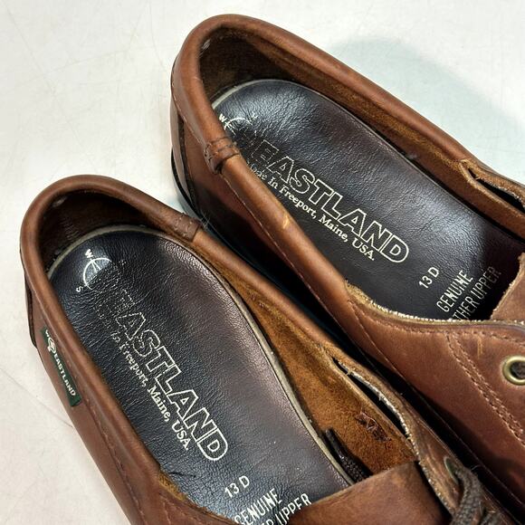 EXCELLENT Eastland Men's Falmouth Camp Moc Handsewn VTG Made in Maine, USA 13 - Picture 7 of 10
